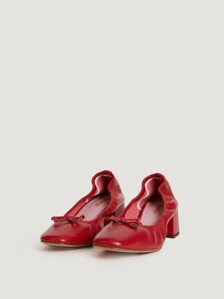 Souliers>Rouje Ballerines NICOISE CuirRouge