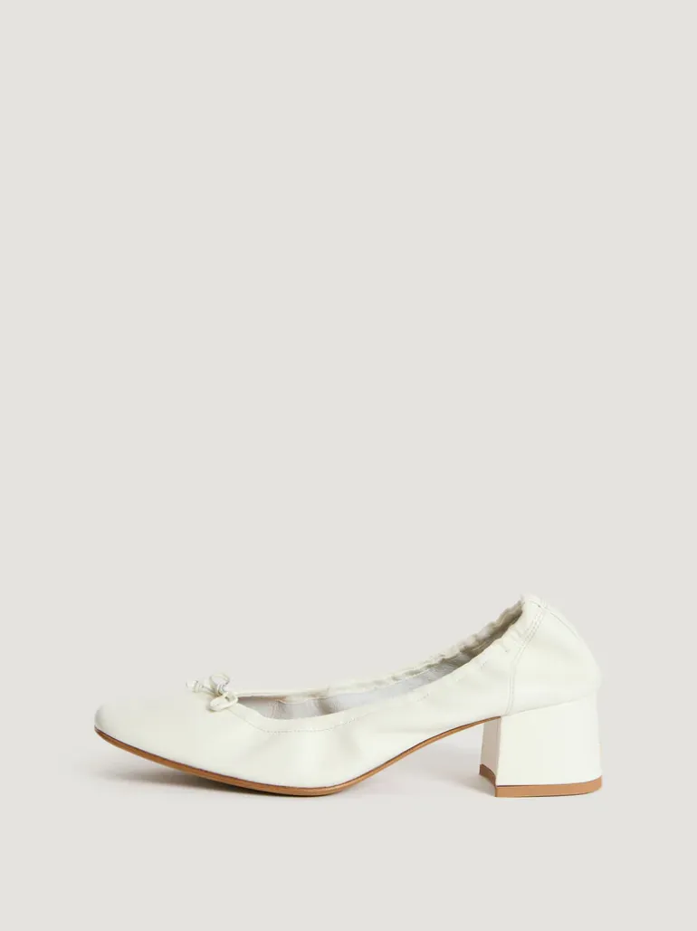 Souliers>Rouje Ballerines NICOISE CuirBlanc