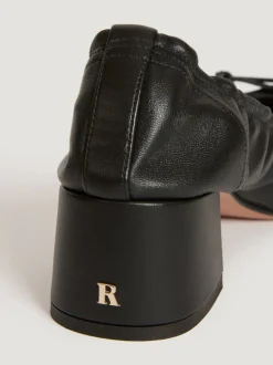 Souliers>Rouje Ballerines NICOISE CuirNoir