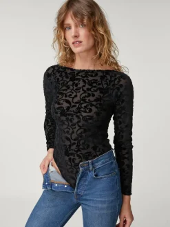 Tops|Bodys>Rouje Body TREVOR VeloursNoir
