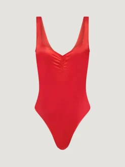 Tops|Bodys>Rouje Body YUNARA SATINROUGE