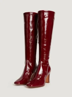 Souliers>Rouje Bottes CARLA VernisBordeaux