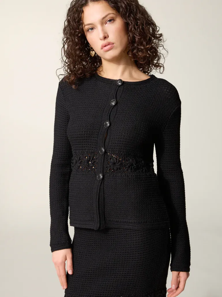 Mailles>Rouje Cardigan ANGELIA UniNoir