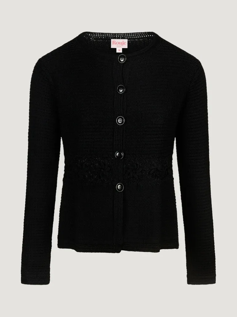 Mailles>Rouje Cardigan ANGELIA UniNoir