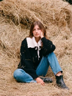 Mailles>Rouje Cardigan LISIA UniNoir