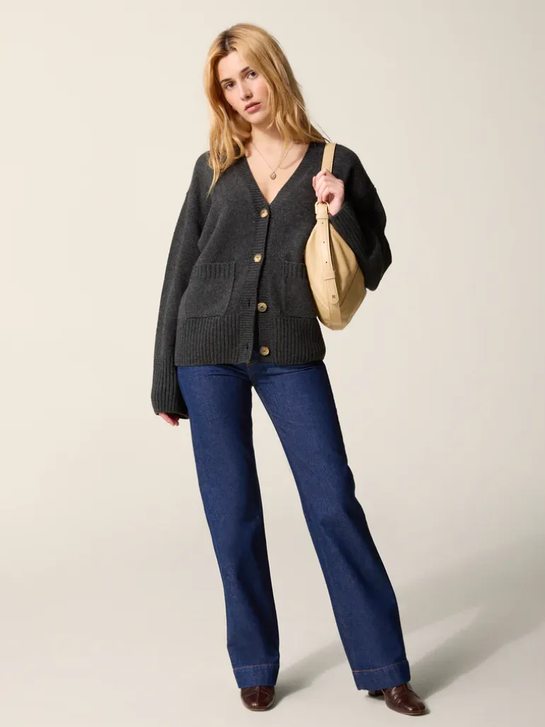 Mailles>Rouje Cardigan RANDY Anthracite