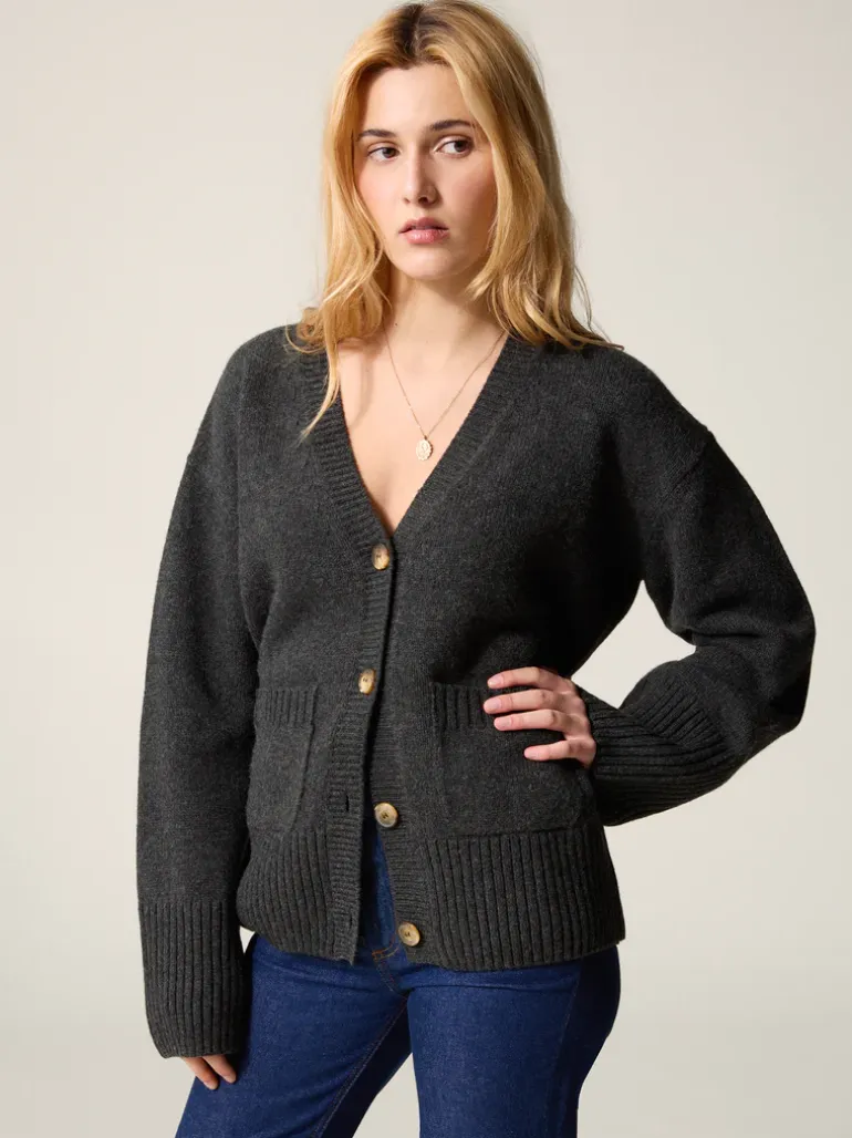 Mailles>Rouje Cardigan RANDY Anthracite