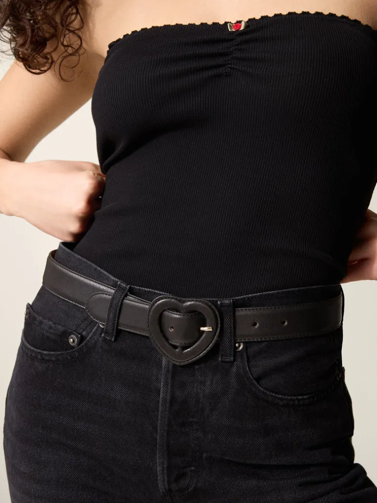 Ceintures>Rouje Ceinture AMOR CuirNoir