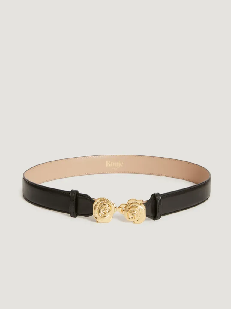 Ceintures>Rouje Ceinture BOUQUET CuirNoir