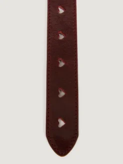Ceintures>Rouje Ceinture COEUR CuirBordeaux