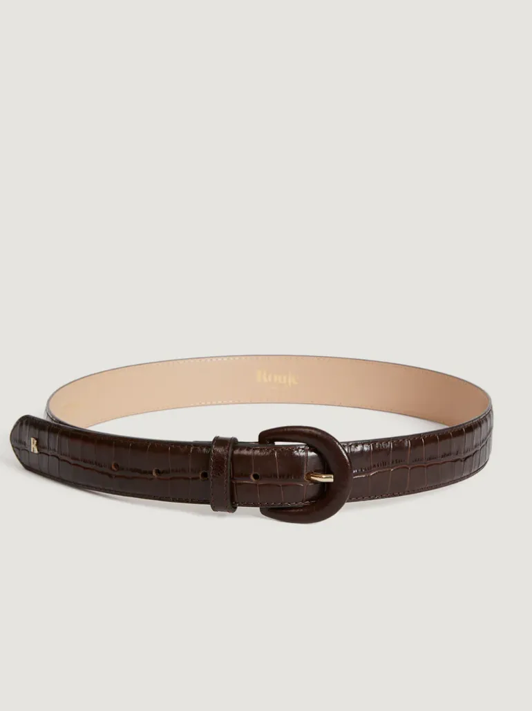Ceintures>Rouje Ceinture COOPER CrocoChocolat