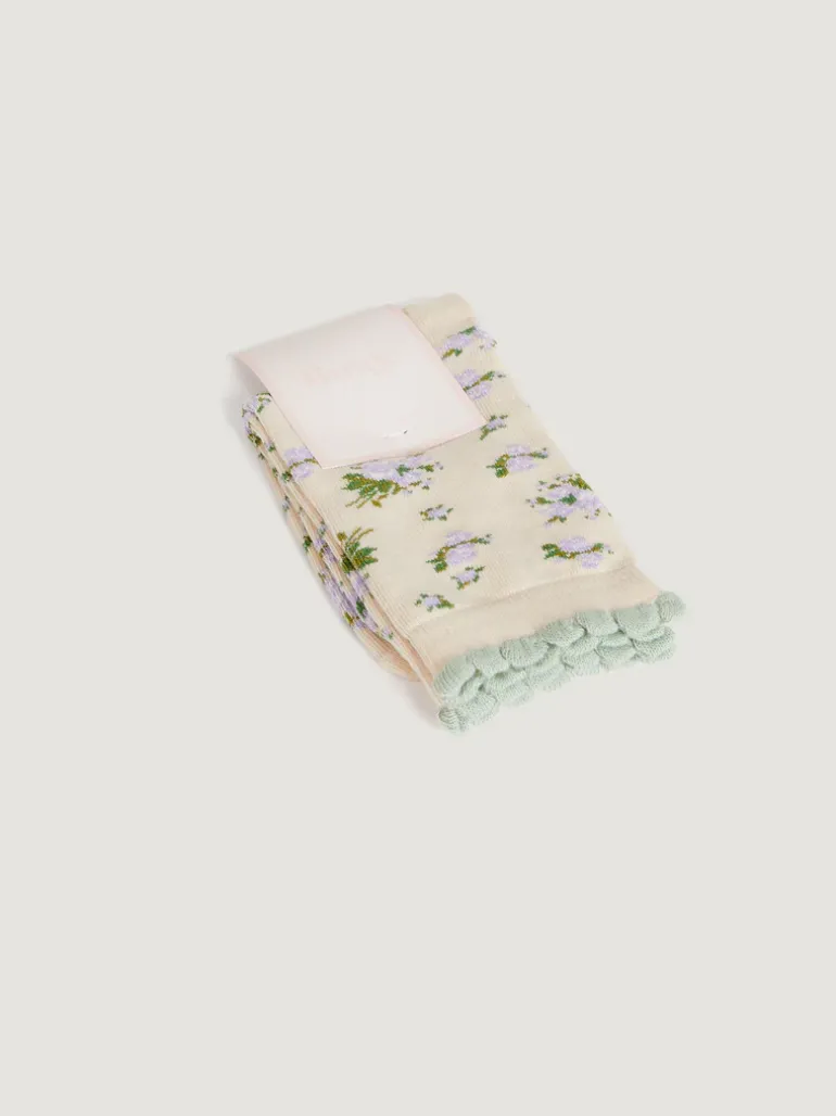 Lifestyle>Rouje Chaussettes BETSY BouquetHiverEcru