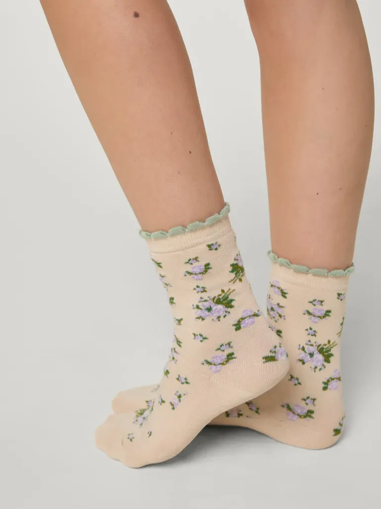 Lifestyle>Rouje Chaussettes BETSY BouquetHiverEcru
