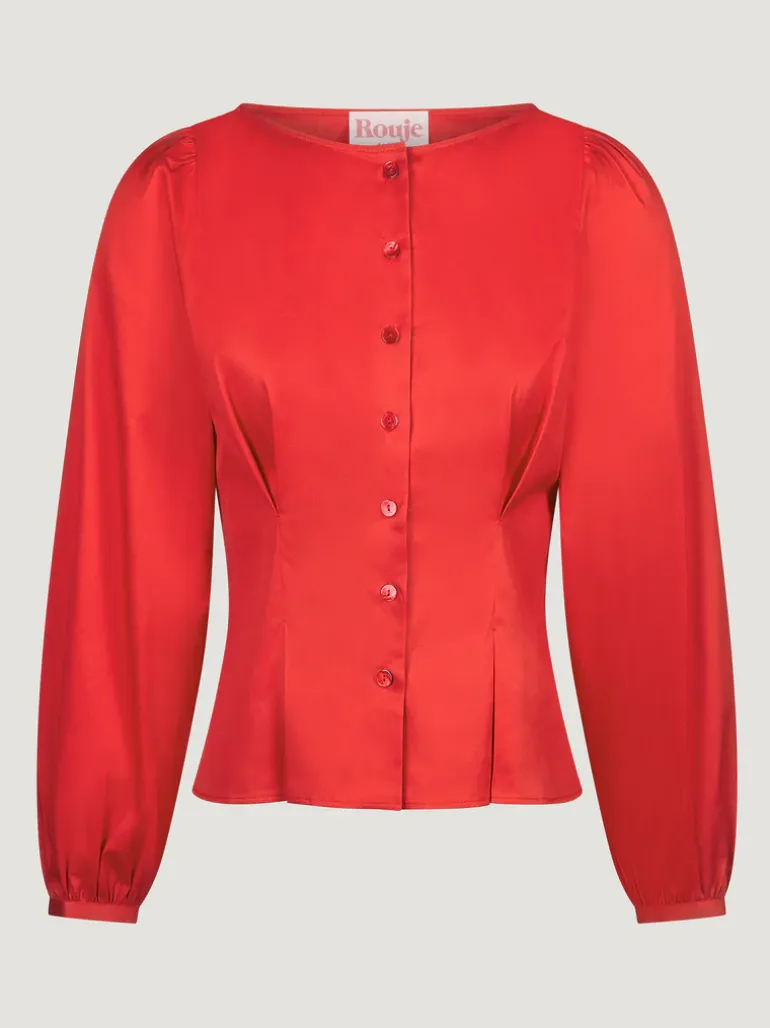 Tops>Rouje Chemise CLAUDINE UniRouge