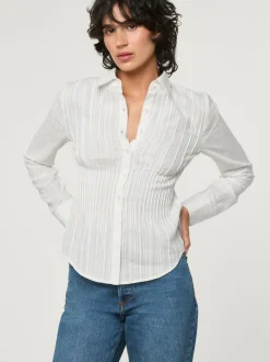 Tops>Rouje Chemise PALMY UniBlanc