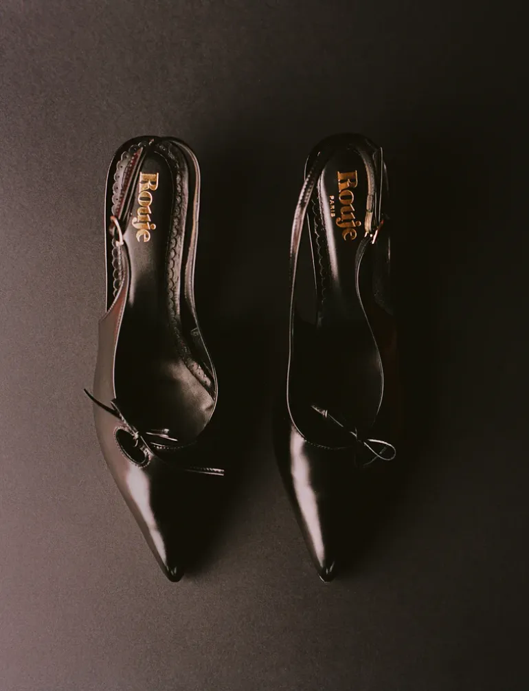 Souliers>Rouje Escarpins MILANAISE GLACENOIR