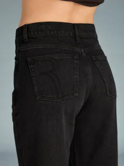 Denim|Jeans Droits>Rouje Jeans ABBESSES DENIMNOIRSTONESIMPLE