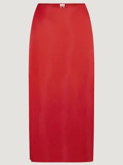 Jupes>Rouje Jupe NAELLA SATINROUGE