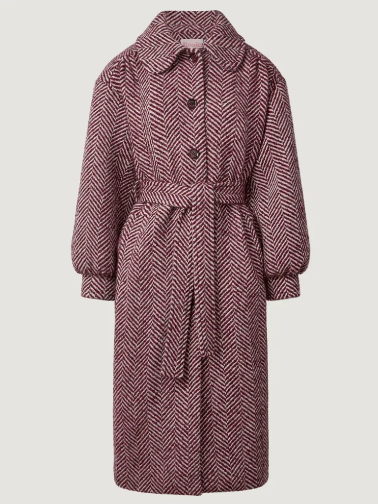 Manteaux & Vestes>Rouje Manteau GERARD ChevronBordeaux
