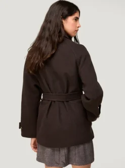 Manteaux & Vestes>Rouje Manteau SAMIE LaineMoka