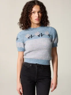 Mailles>Rouje Pull PALOME RayéBleu