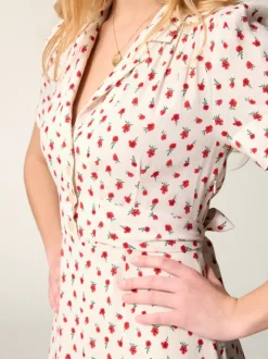 Robes>Rouje Robe ANAIS FLEURETTESAUVAGEECRU
