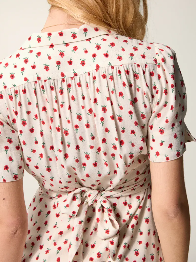 Robes>Rouje Robe ANAIS FLEURETTESAUVAGEECRU