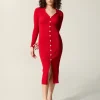 Robes|Mailles>Rouje Robe AURE UniRouge