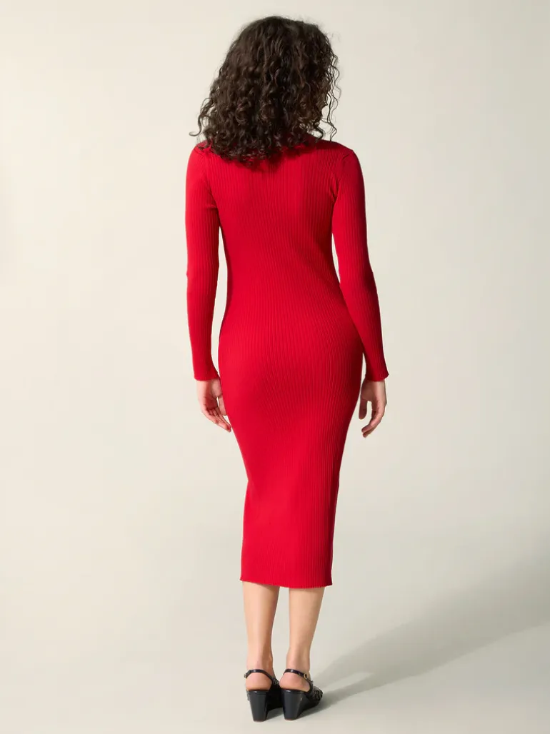 Robes|Mailles>Rouje Robe AURE UniRouge