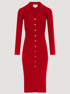 Robes|Mailles>Rouje Robe AURE UniRouge