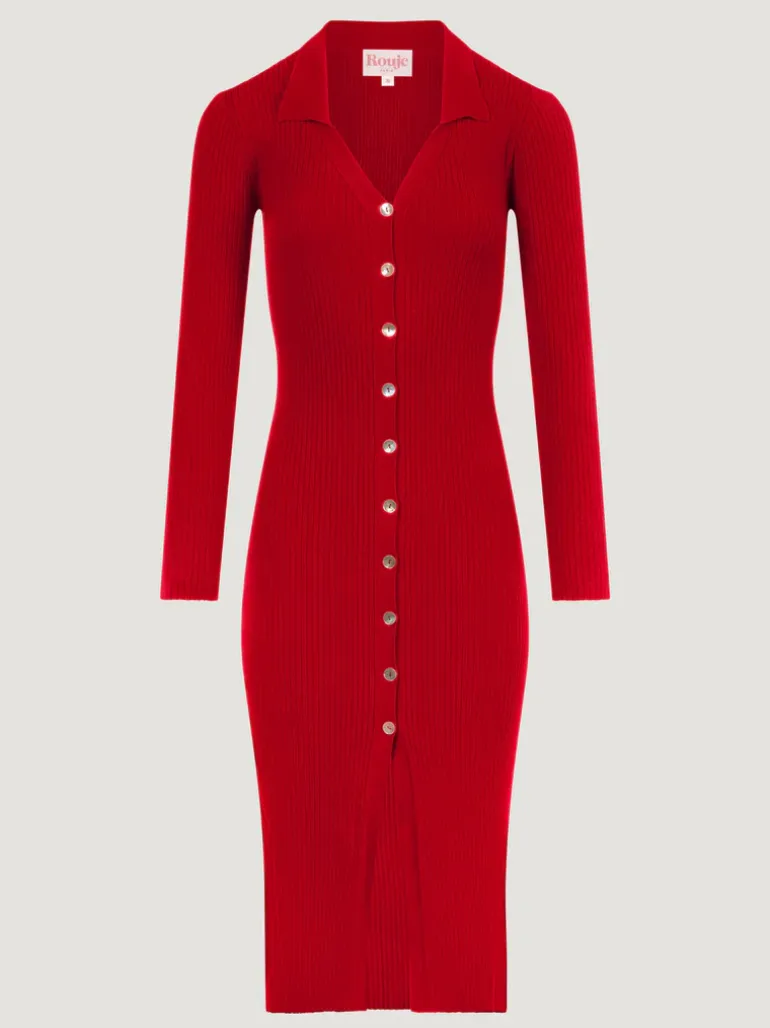 Robes|Mailles>Rouje Robe AURE UniRouge
