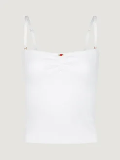Tops>Rouje Top ALEXA UniBlanc