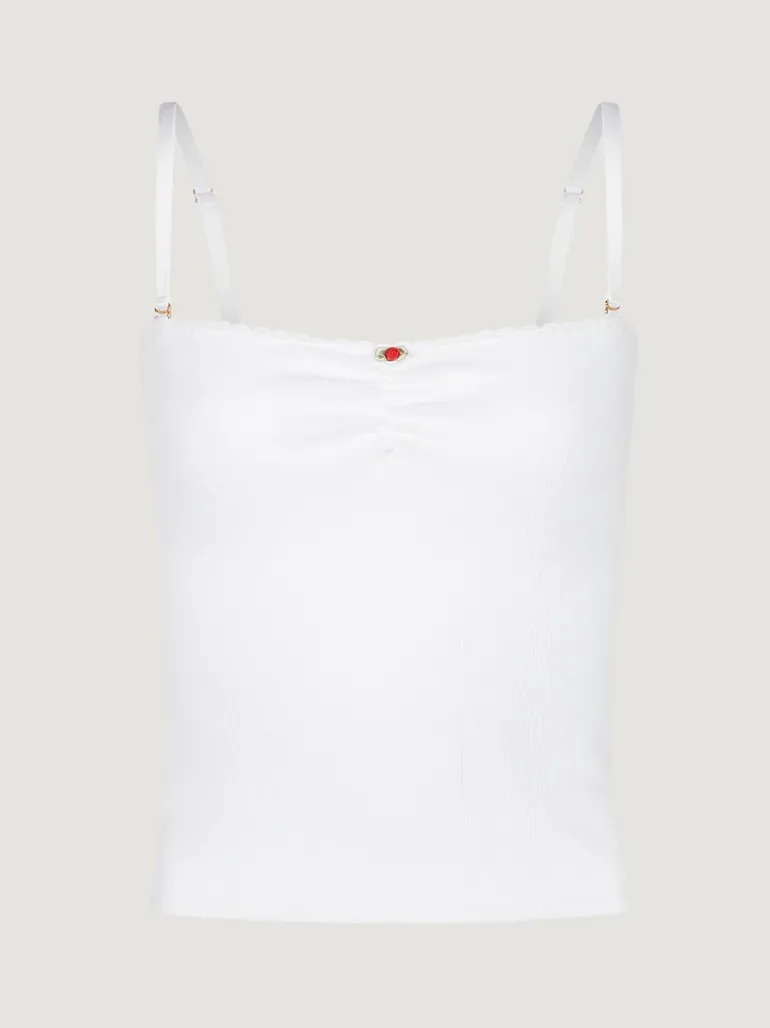 Tops>Rouje Top ALEXA UniBlanc