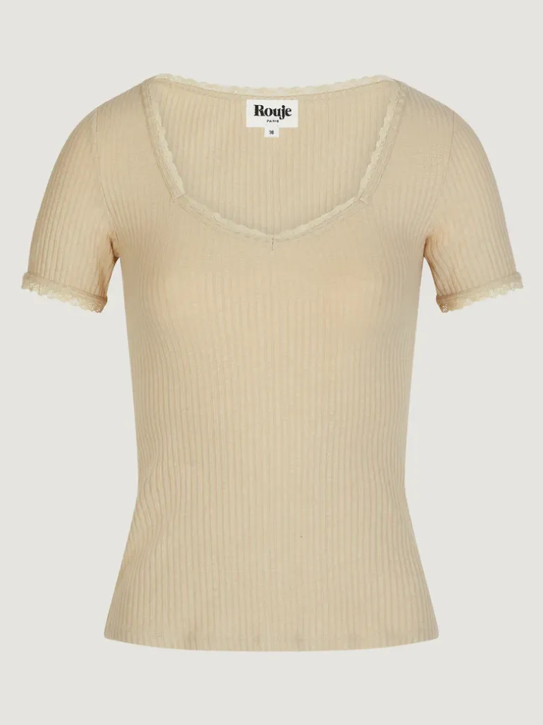 Tops>Rouje Top GIUIA Crème