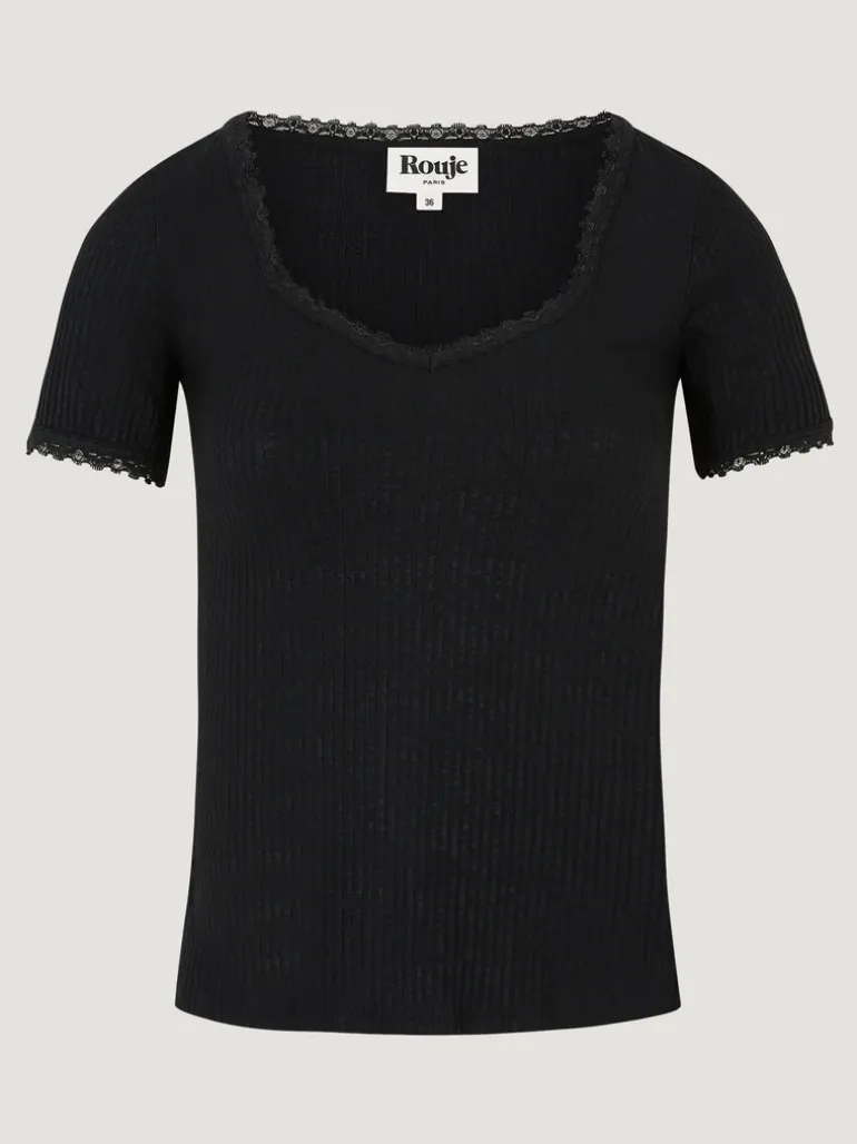 Tops>Rouje Top GIUIA Noir