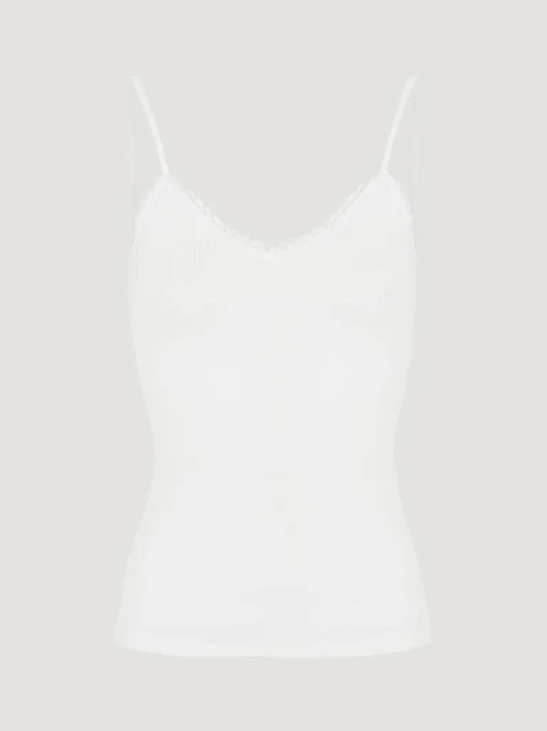 Tops>Rouje Top LIO UniBlanc