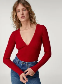Tops>Rouje T-Shirt ABELINE UniRouge