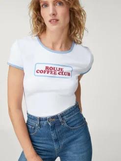 Tops>Rouje T-Shirt FERGUS CoffeeBlanc
