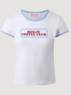 Tops>Rouje T-Shirt FERGUS CoffeeBlanc