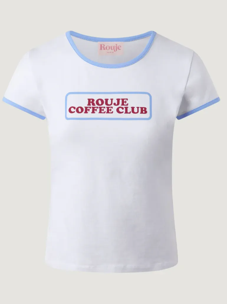 Tops>Rouje T-Shirt FERGUS CoffeeBlanc