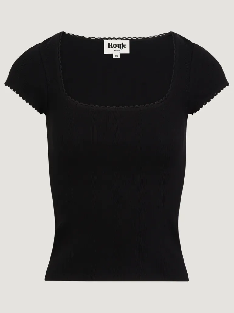 Tops>Rouje T-shirt SIAM Noir