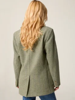 Manteaux & Vestes>Rouje Veste JACQUES ChevronCarreauxMenthe