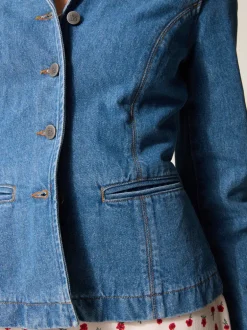 Manteaux & Vestes>Rouje Veste ULYSSE DenimIIndigoDoubleStone