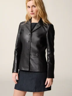 Manteaux & Vestes>Rouje Veste ULYSSE CuirNoir