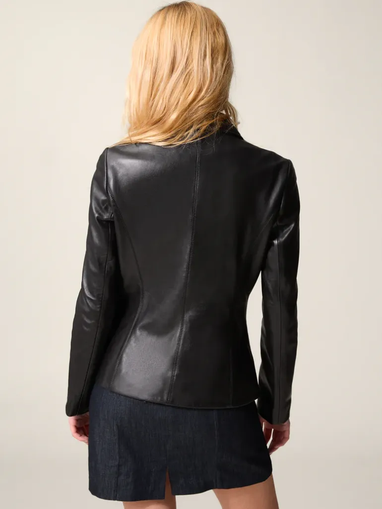 Manteaux & Vestes>Rouje Veste ULYSSE CuirNoir